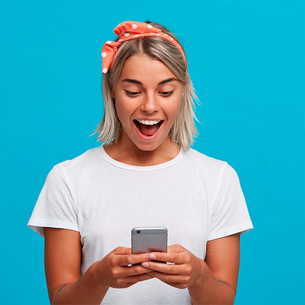 Happy Amazed Blonde
